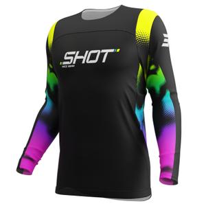 Motokroso marškinėliai Shot Contact Nitro black