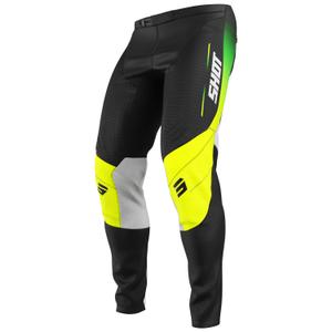 Motokroso kelnės Shot Contact Apex fluo yellow