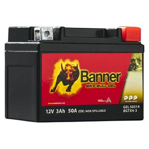 Gelinis akumuliatorius Banner Bike Bull GEL 503 14/BGTX4-3 - GTX4-3 12V, 3Ah, 50A
