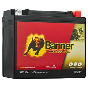 Gelinis akumuliatorius Banner Bike Bull GEL 518 21/BGTX20-3 - GTX20-3 12V, 18Ah, 310A