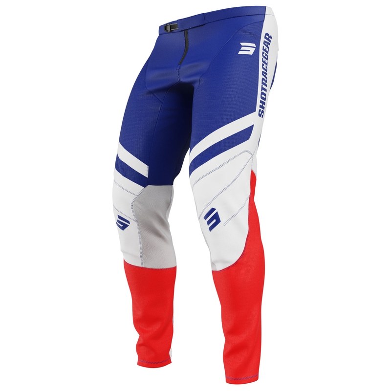 Motokroso kelnės Shot Contact Mythic blue-red