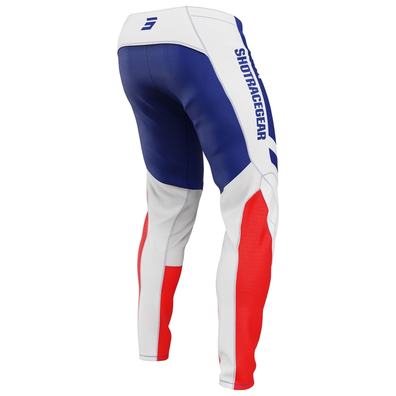 Motokroso kelnės Shot Contact Mythic blue-red