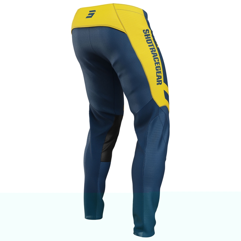 Motokroso kelnės Shot Contact Mythic blue-yellow