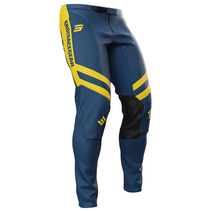 Motokroso kelnės Shot Contact Mythic blue-yellow