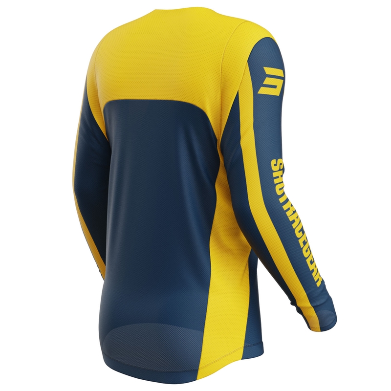 Motokroso marškinėliai Shot Contact Mythic blue-yellow