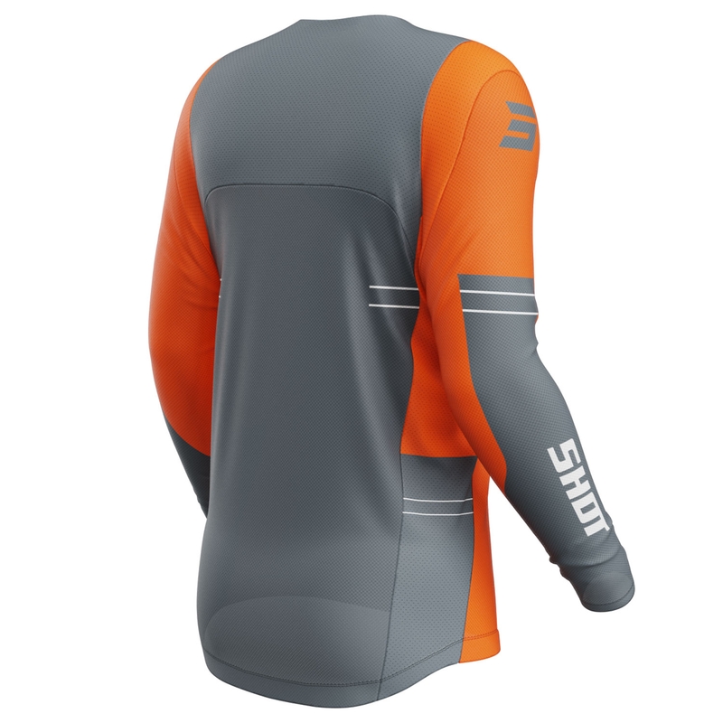 Motokroso marškinėliai Shot Contact Shield orange