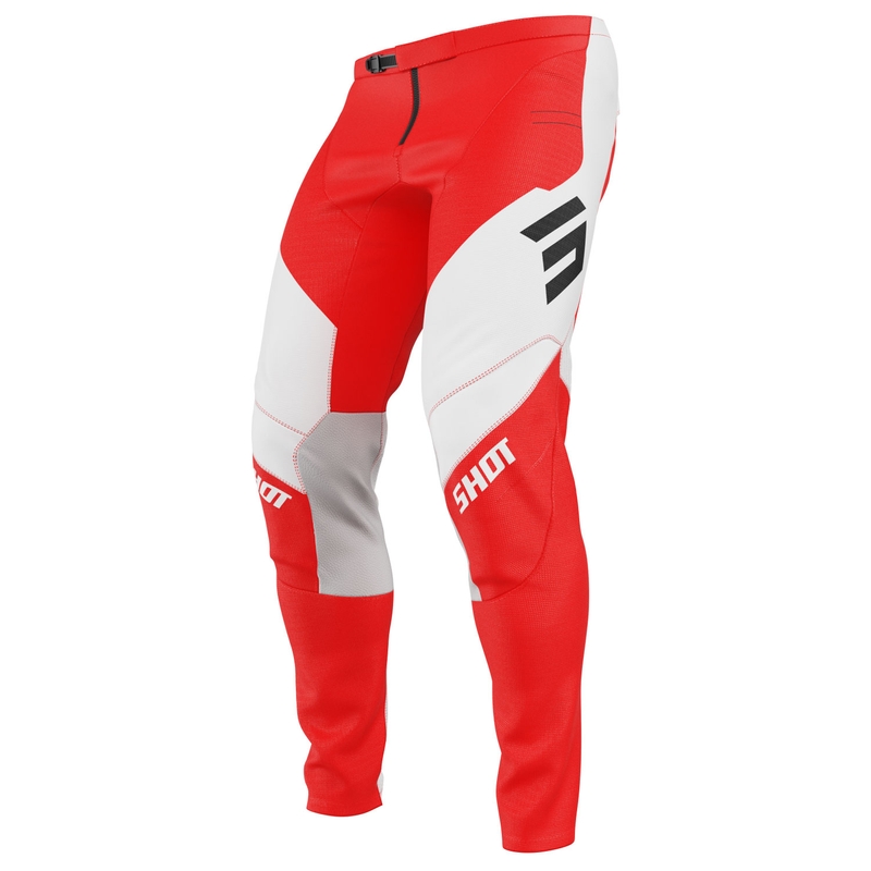Motokroso kelnės Shot Contact Shield red