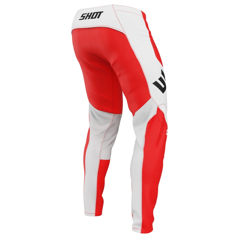 Motokroso kelnės Shot Contact Shield red