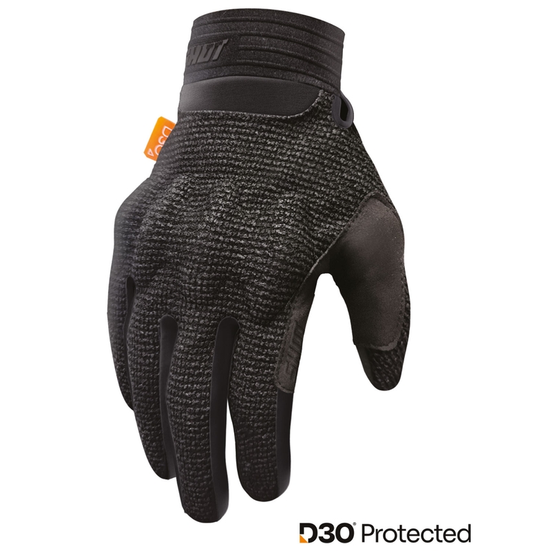 Motokroso pirštinės Shot Guard D3O® juodos