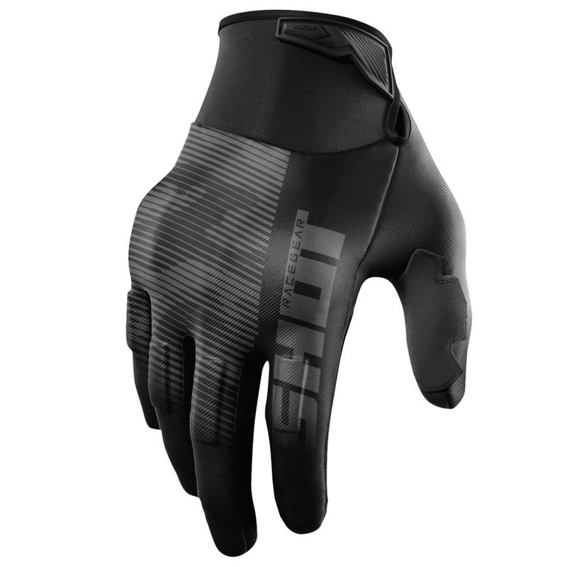 Motokroso pirštinės Shot Drift Tactic black-grey