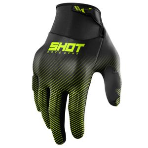 Motokroso pirštinės Shot Drift Rim fluo yellow