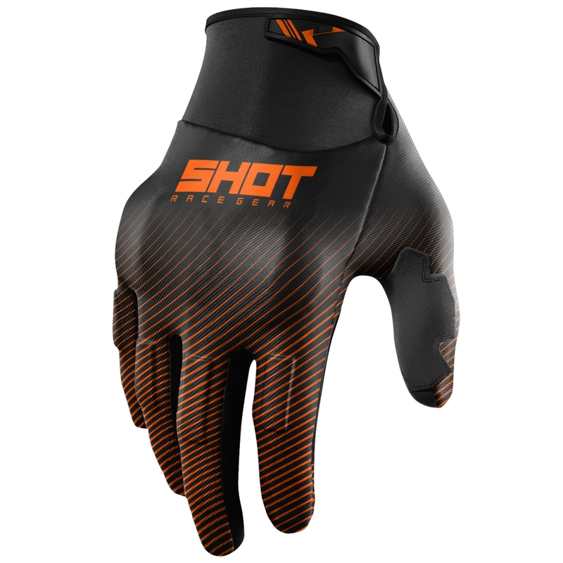 Motokroso pirštinės Shot Drift Rim oranžinė