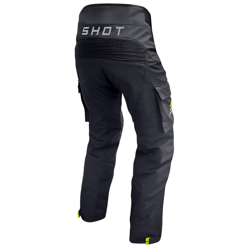 Shot Climatic motociklininko kelnės juodai-fluo geltonos spalvos
