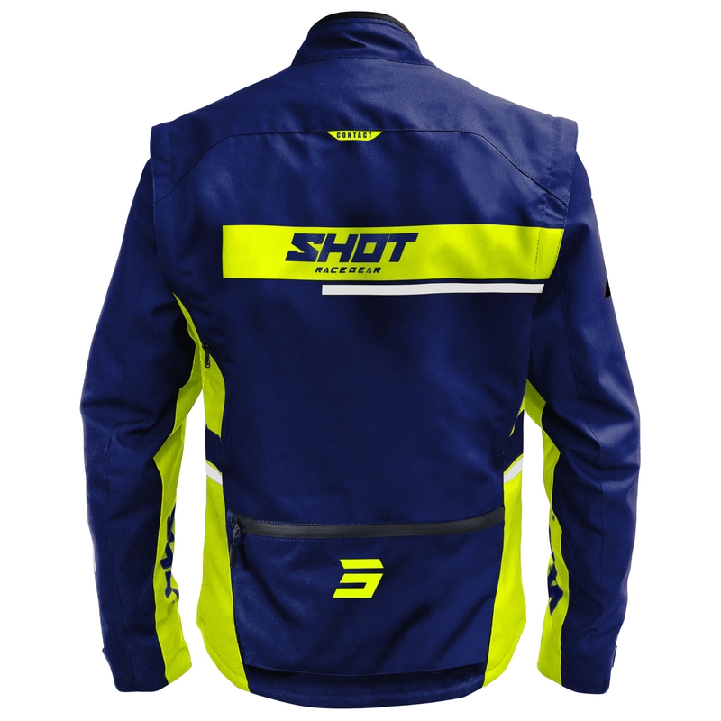 Motociklininko striukė Shot Contact Assault 2.0 blue-fluo yellow