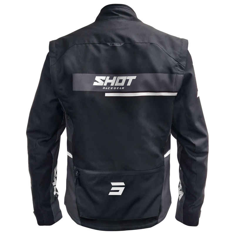 Shot Contact Assault 2.0 juodai balta motociklininko striukė