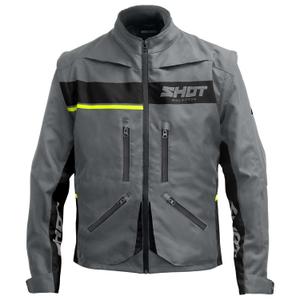 Motociklininko striukė Shot Contact Assault 2.0 grey-fluo yellow