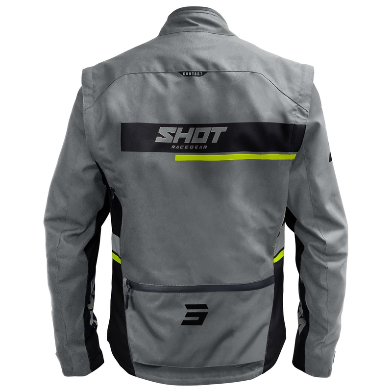 Motociklininko striukė Shot Contact Assault 2.0 grey-fluo yellow