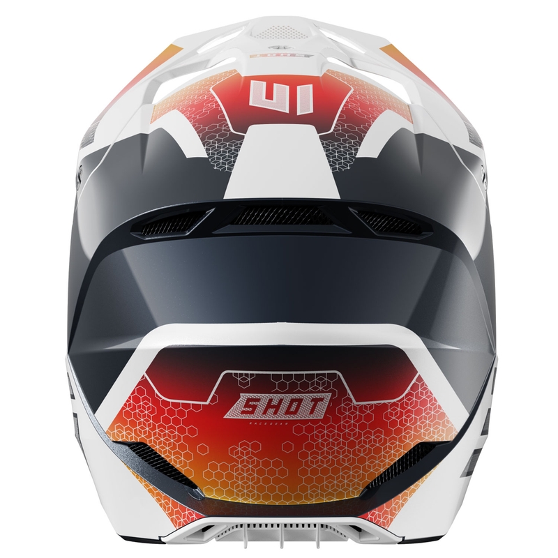 Vaikiškas motokroso šalmas Shot Furious Phaser blue-red