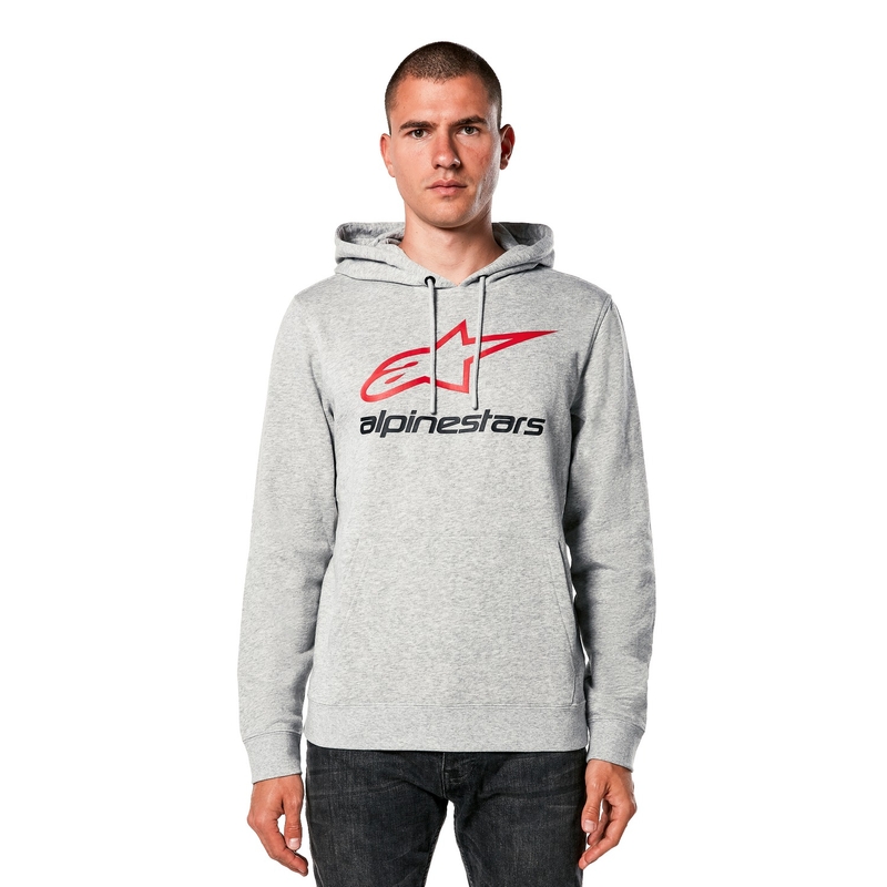 Alpinestars Always 2.0 pilkai raudonai juodas gobtuvas