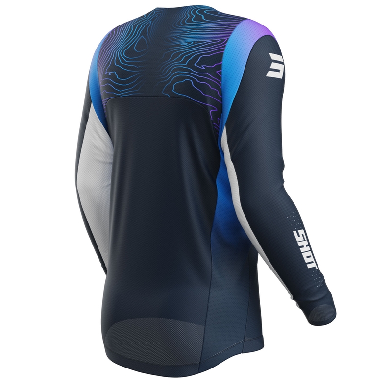 Vaikiški motokroso marškinėliai Shot Contact Apex blue