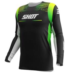Vaikiški motokroso marškinėliai Shot Contact Apex fluo yellow