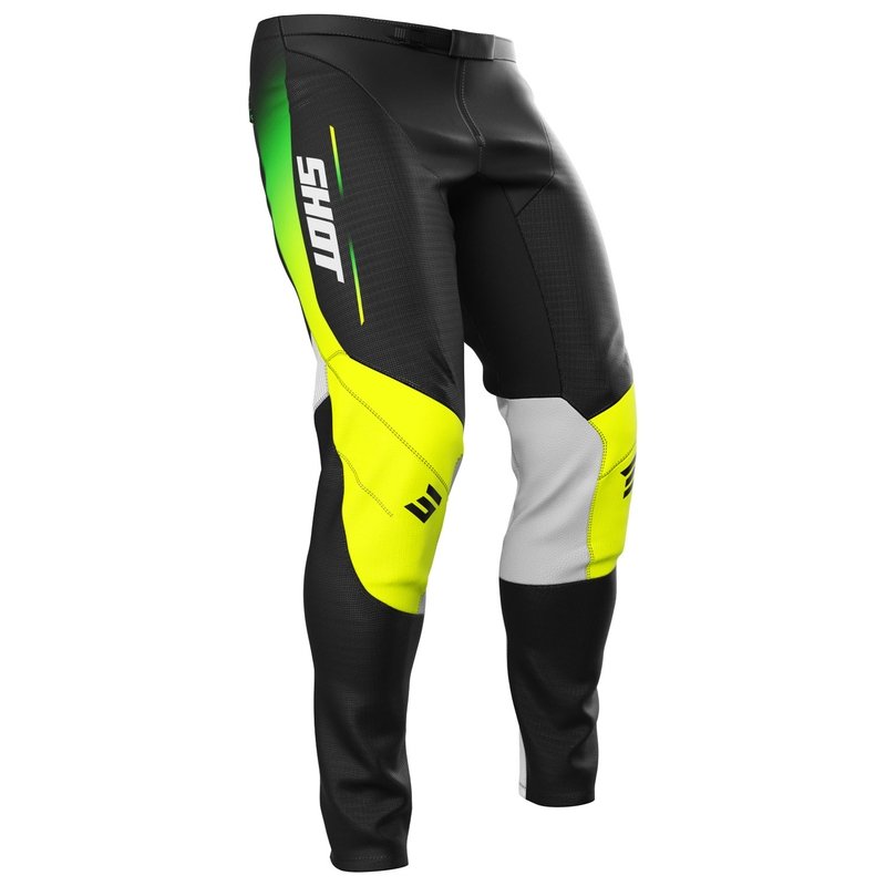 Vaikiškos motokroso kelnės Shot Contact Apex fluo yellow