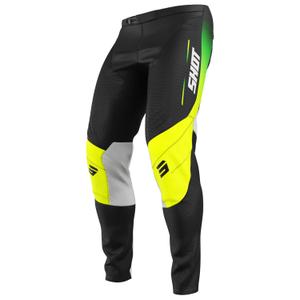 Vaikiškos motokroso kelnės Shot Contact Apex fluo yellow
