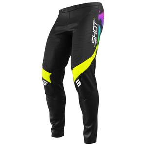 Vaikų motokroso kelnės Shot Contact Nitro juodos spalvos
