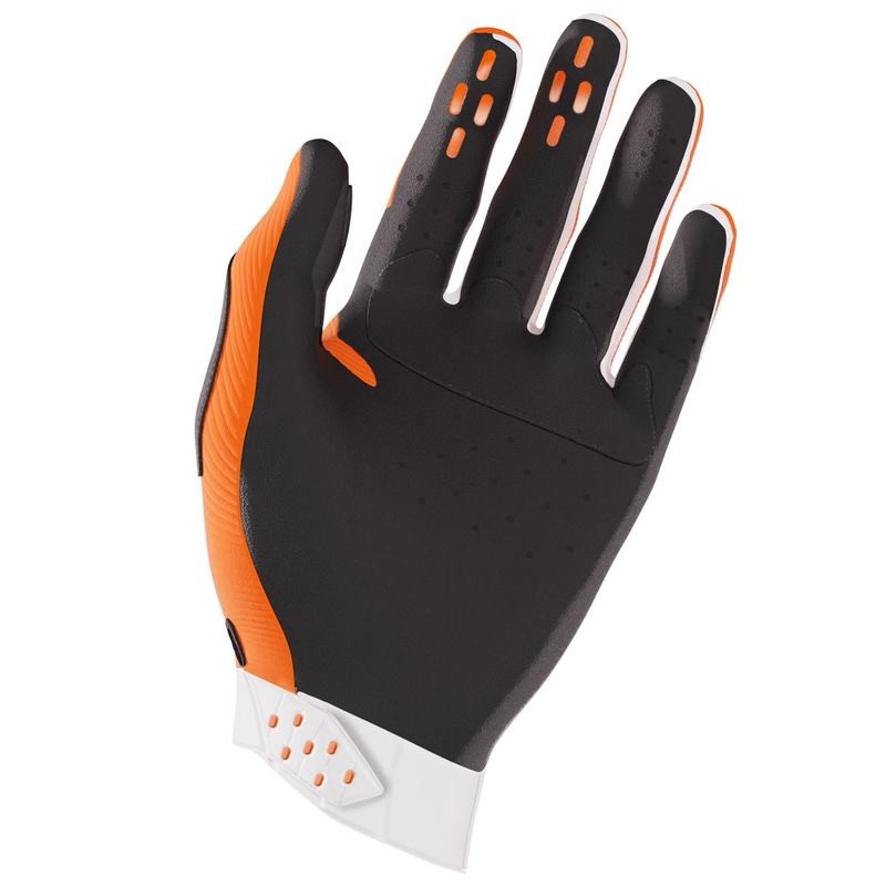 Vaikiškos motokroso pirštinės Shot Race orange