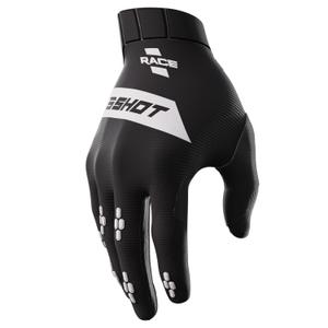 Vaikiškos motokroso pirštinės Shot Race juodos spalvos išpardavimas