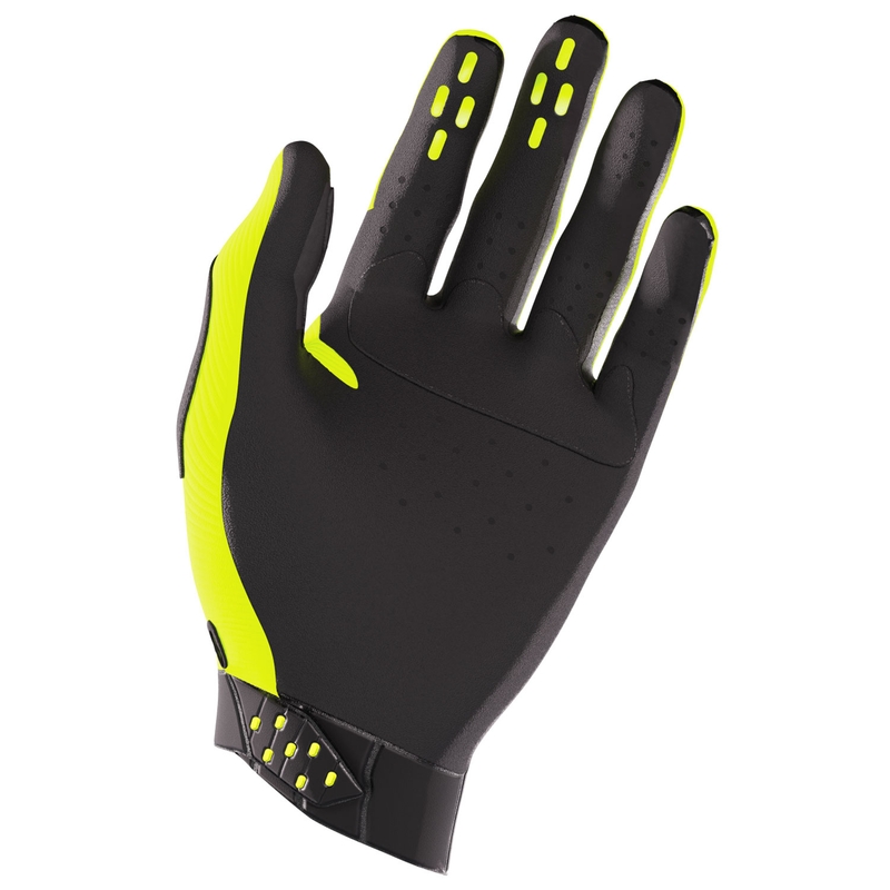 Vaikiškos motokroso pirštinės Shot Race fluo yellow