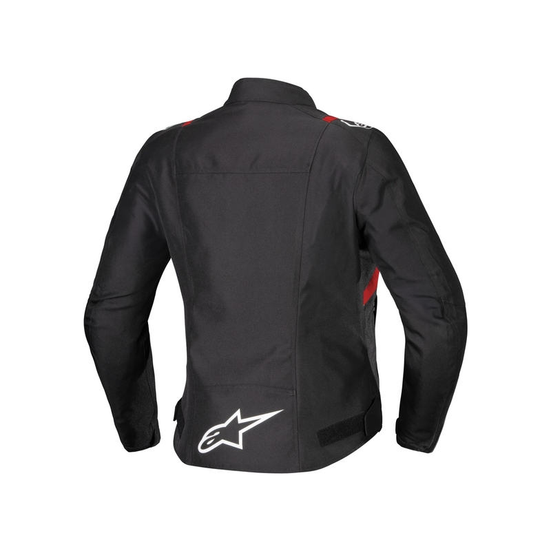 Alpinestars Moterų Stella T-SPS 2 neperšlampama juoda-balta-fluo raudona motociklininko striukė