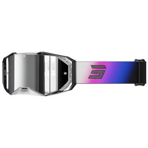 Motokroso akiniai "Shot Lite Astral" mėlynai rožinės spalvos su sidabriniu iridžio stiklu