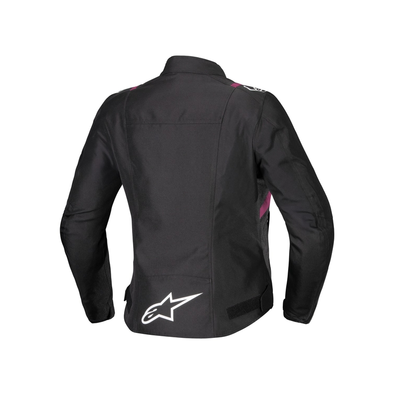 "Alpinestars" moterų "Stella T-SPS 2" vandeniui atspari juoda, balta ir rožinė motociklininko striukė
