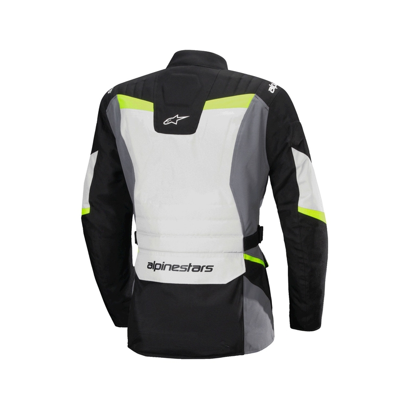 Alpinestars Stella ST-1 Moteriška neperšlampama pilka-juoda-fluo geltona motociklininko striukė
