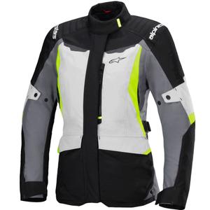Alpinestars Stella ST-1 Moteriška neperšlampama pilka-juoda-fluo geltona motociklininko striukė