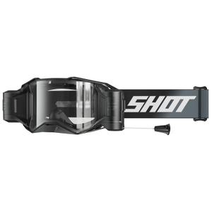Motokroso akiniai "Shot Lite Roll-Off" Juodos spalvos su skaidriu stiklu