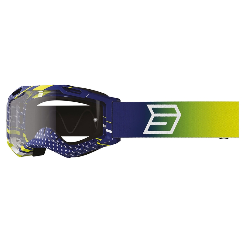 Vaikiški motokroso akiniai Shot Rocket Kid 2.0 drop blue with clear plexi