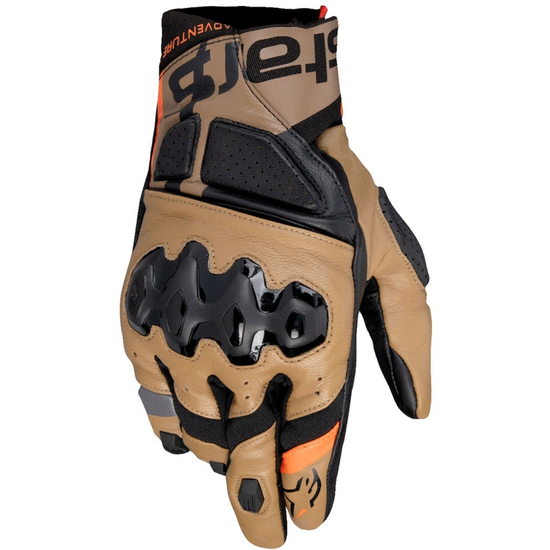 "Alpinestars Belize 3 Drystar" juodos ir rudos motociklininko pirštinės