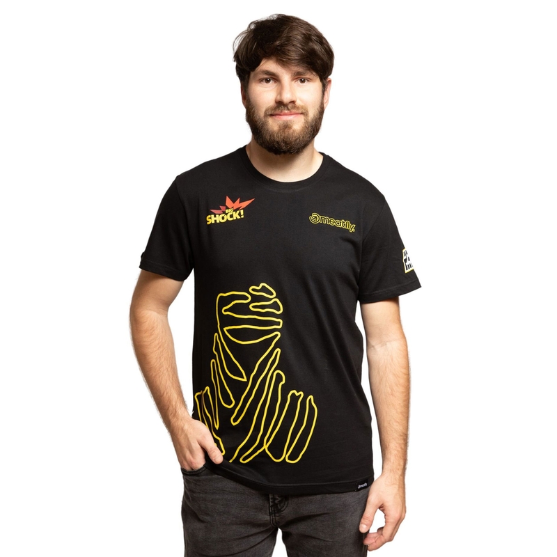 Marškinėliai Meatfly Big Shock Dakar black