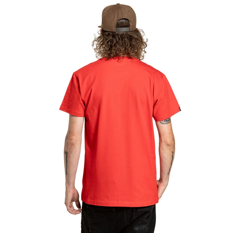 Marškinėliai Meatfly Fullface red