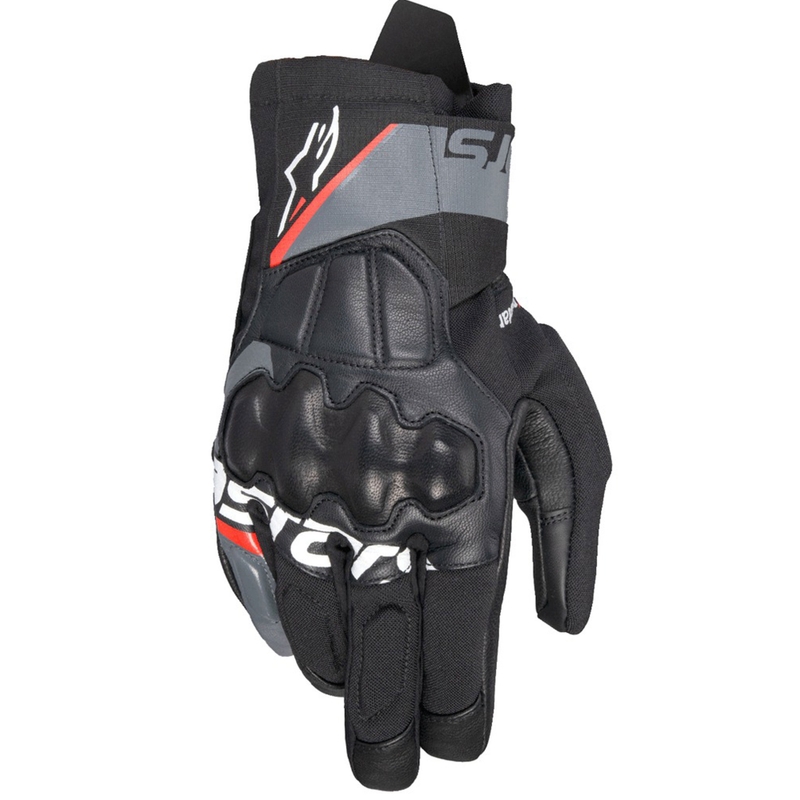 Alpinestars Corozal 3 Drystar Black-Grey-Fluo Red motociklininko pirštinės