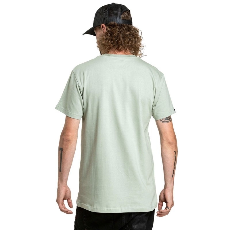 Marškinėliai Meatfly Fullface green