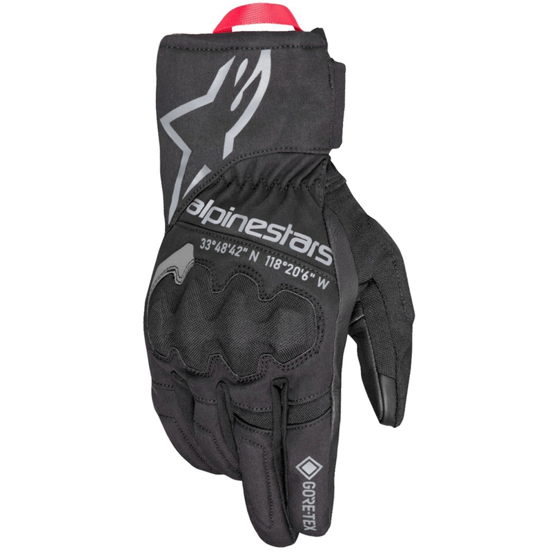 "Alpinestars Crestone Gore-Tex" juodos motociklininko pirštinės