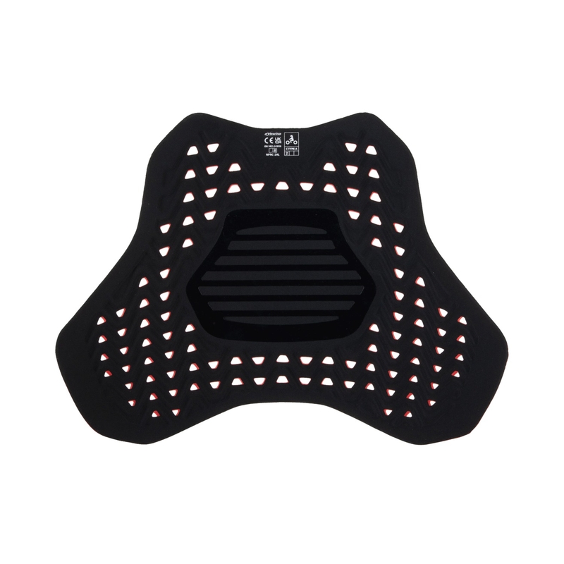Alpinestars Nucleon Plasma Racing krūtinės apsauga su velcro raudona ir juoda