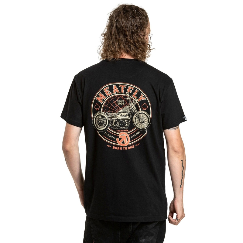 Marškinėliai Meatfly Born To Ride black