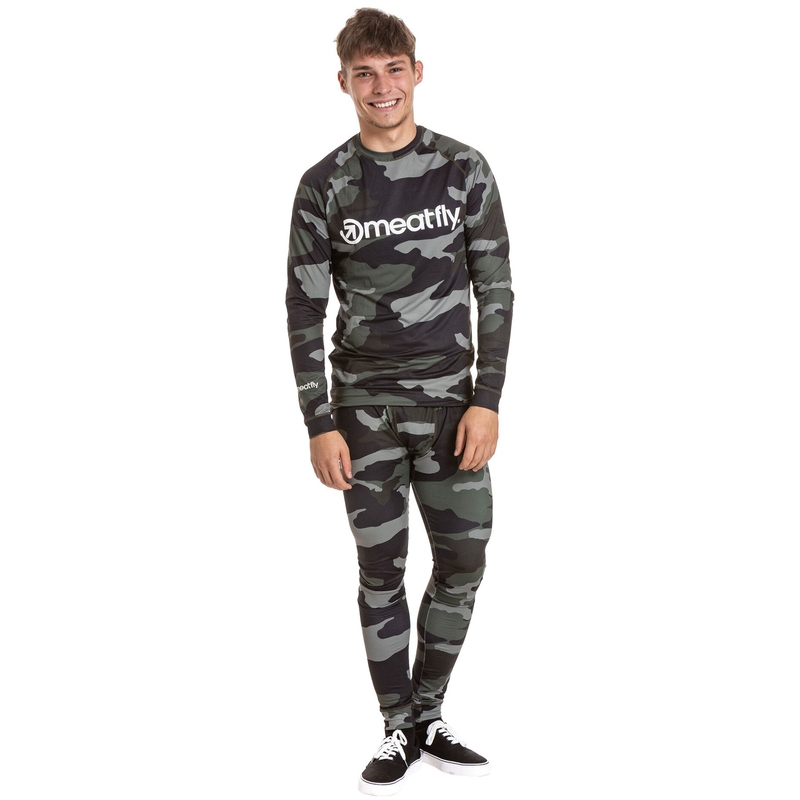 Meatfly Sloan camo alyvuogių žalios spalvos termo apatiniai drabužiai