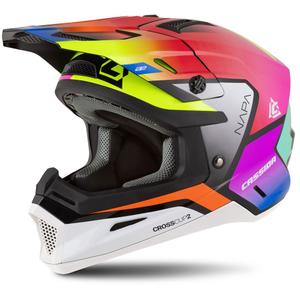 Motociklų motokroso šalmas Cassida Cross Cup 2 Napa pearl multicolor