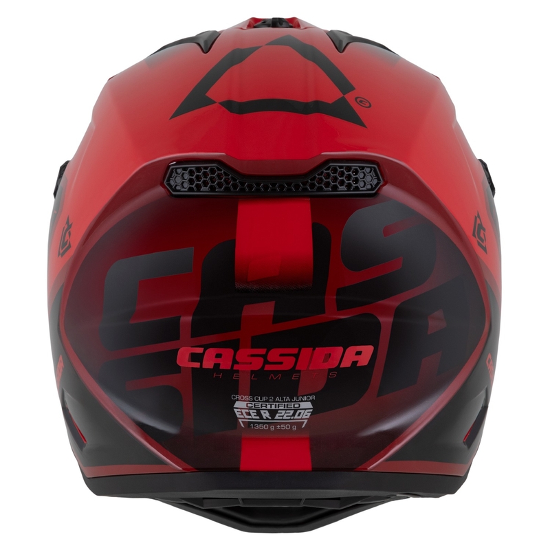 Cassida Cross Cup 2 Napa vaikiškas motokroso šalmas pearl red-purple-black
