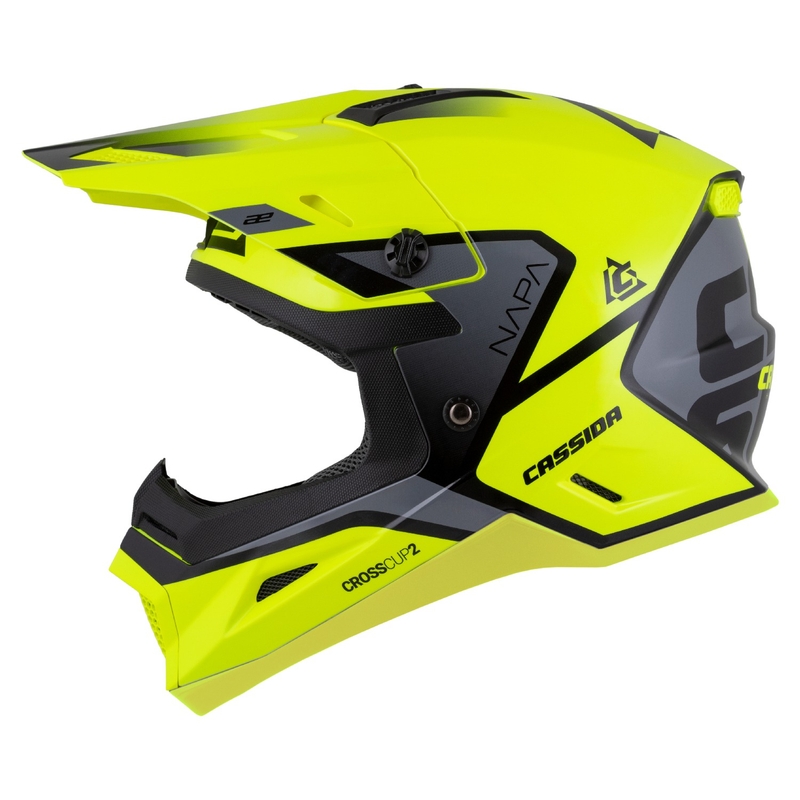 Cassida Cross Cup 2 Napa fluo geltona-juoda-pilka perlamutrinė